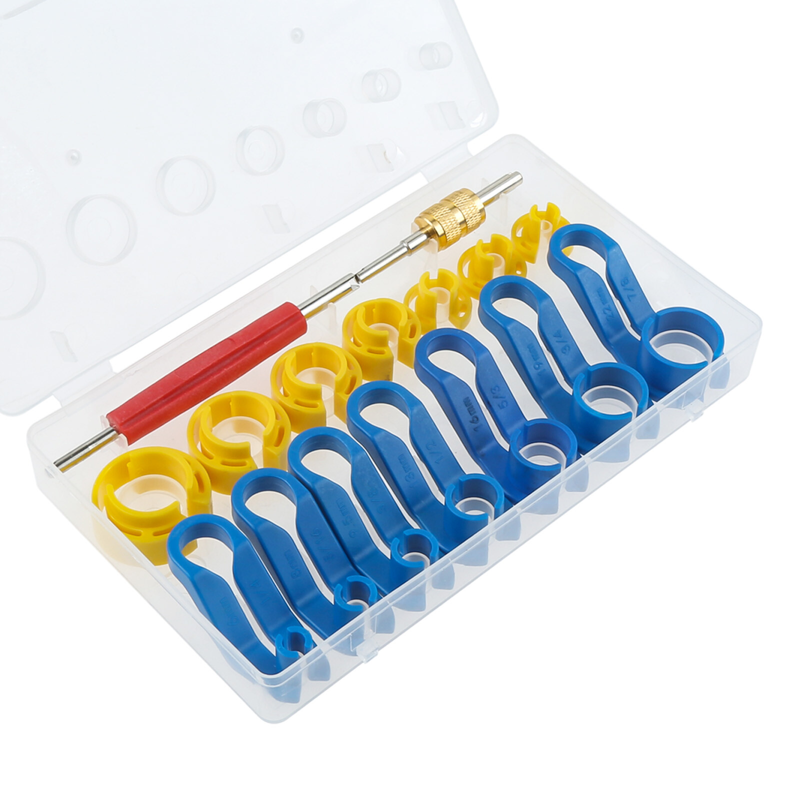 16PCS AC Disconnect Fuel Line Disconnect Tool Set Car Removal Tool Kit with Box