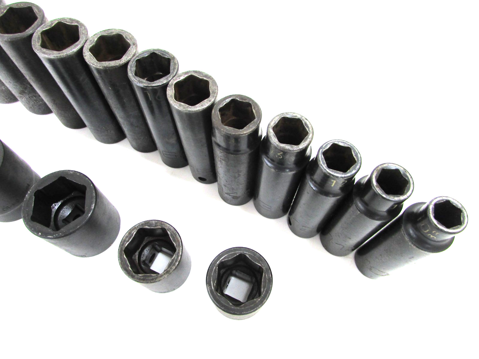 MATCO TOOLS 1/2” DRIVE METRIC DEEP IMPACT SOCKET SET, 6-POINT, USA