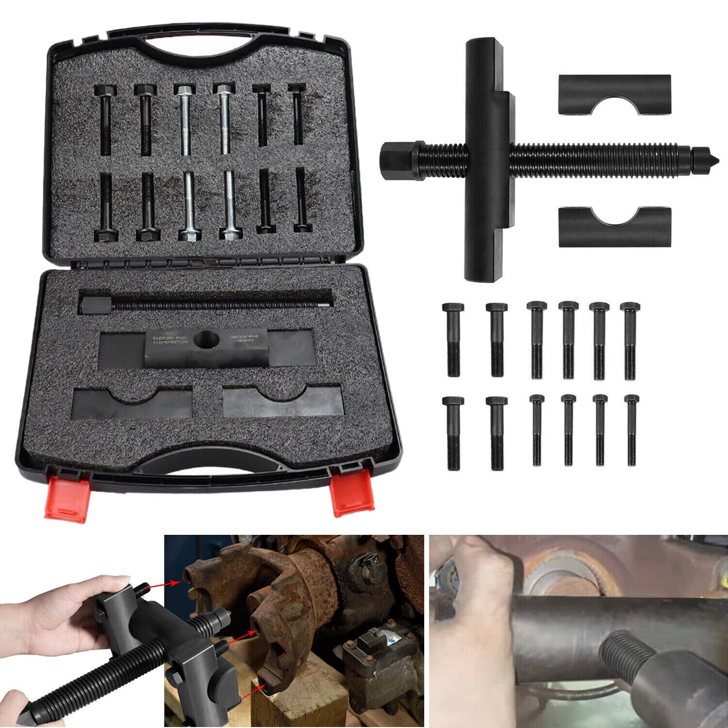 New 60050 Heavy-Duty Yoke Puller Kit For Class 6-8 Trucks Replaces 10803