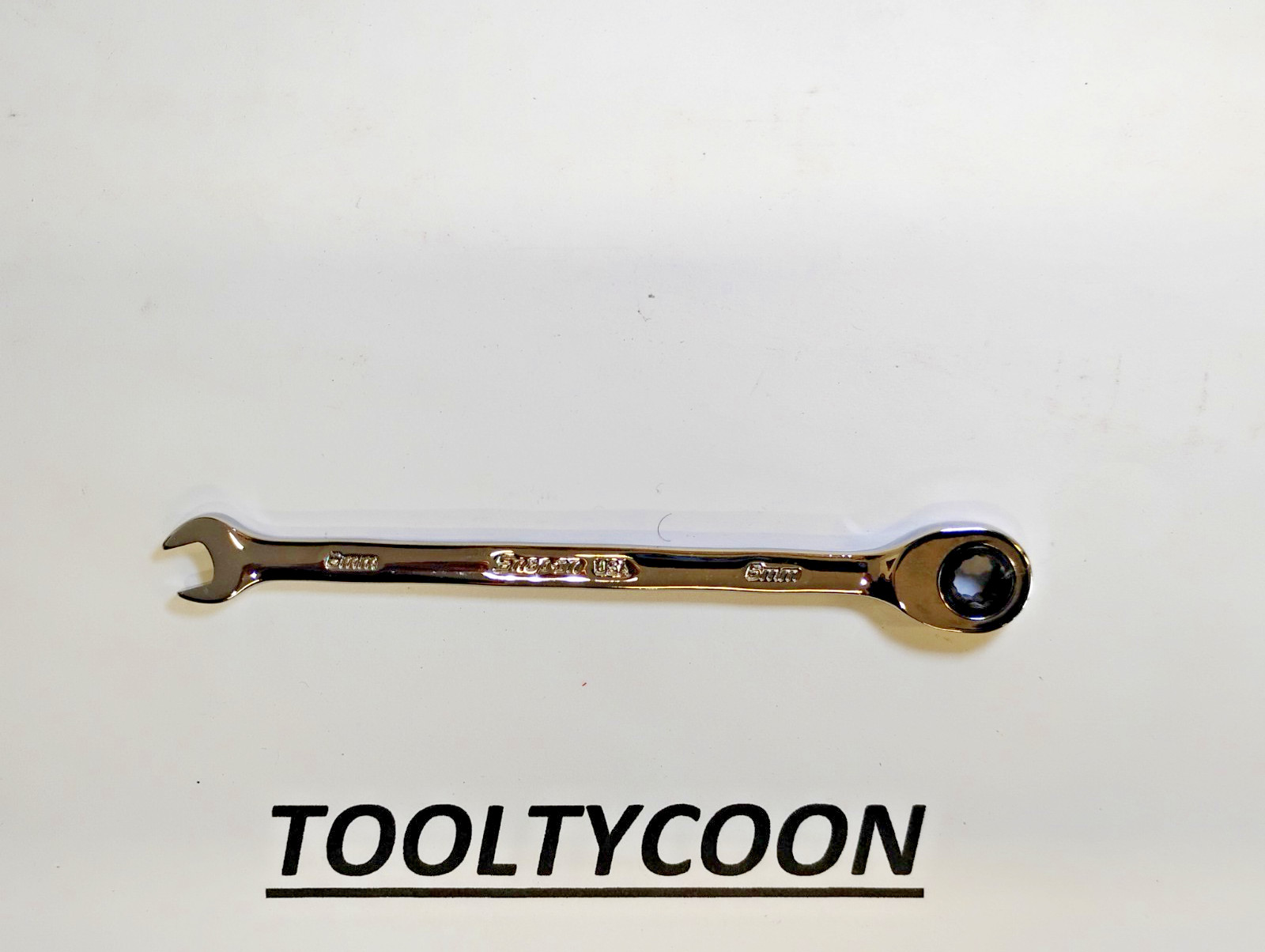 Snap-on Tools NOS 6mm Metric 0° Non-Reversing Ratcheting Combo Wrench OXRM6