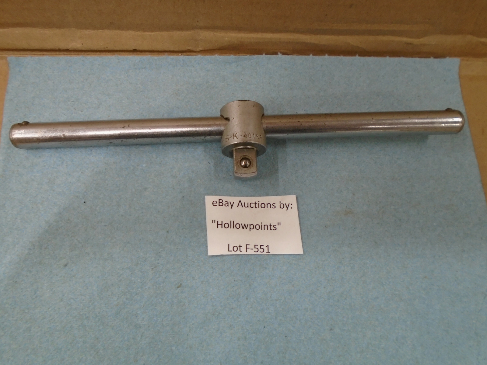 S-K Vintage No. 40152 Sliding T Head Breaker Bar 1/2″ Drive 10″ Long SK F551