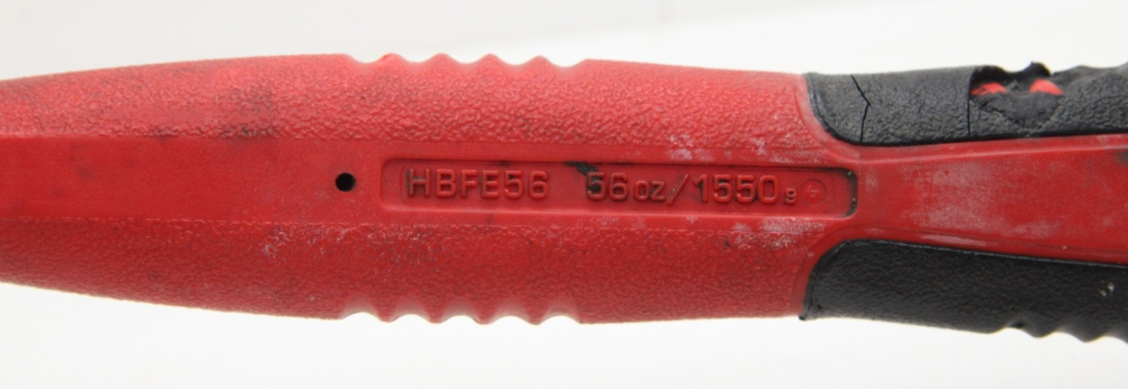 Snap-on HBFE56 56oz Dead Blow Hammer 15″ Red Soft Grip Handle USA