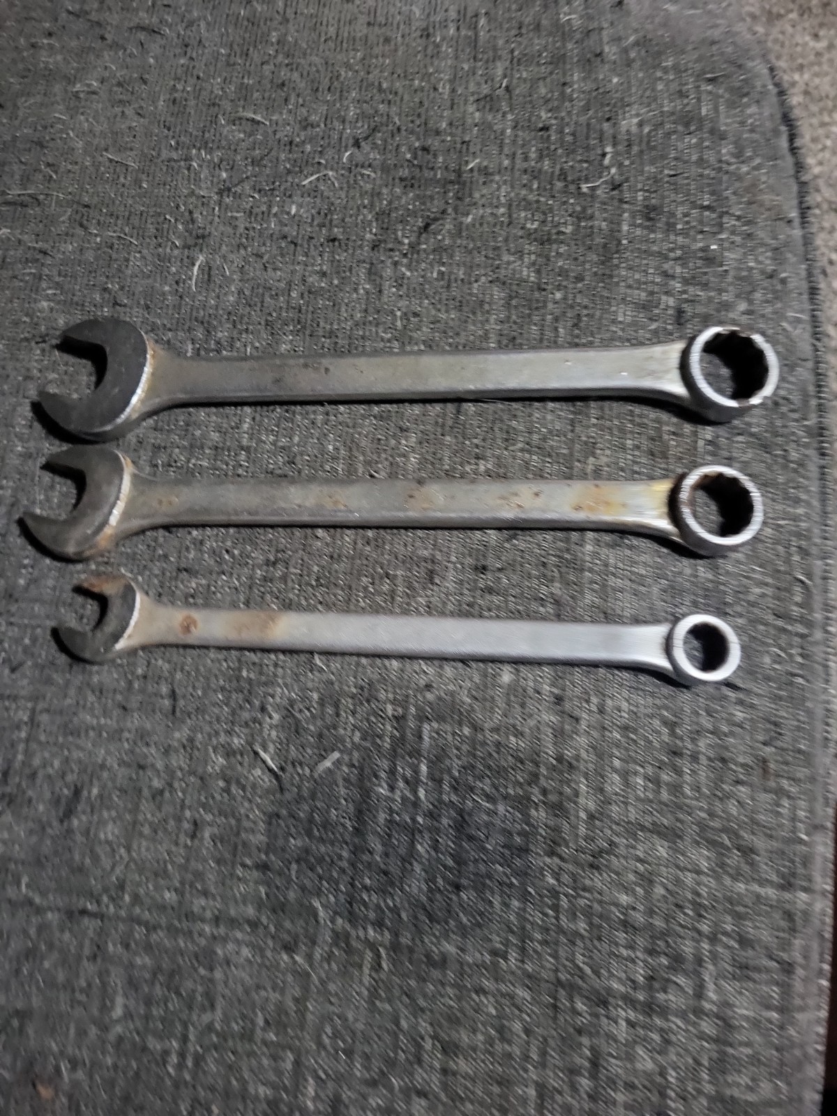 Set Of 3 Vintage Thorsen Combination Wrenches 1019, 1017, 1012. 12mm, 17mm, 19mm