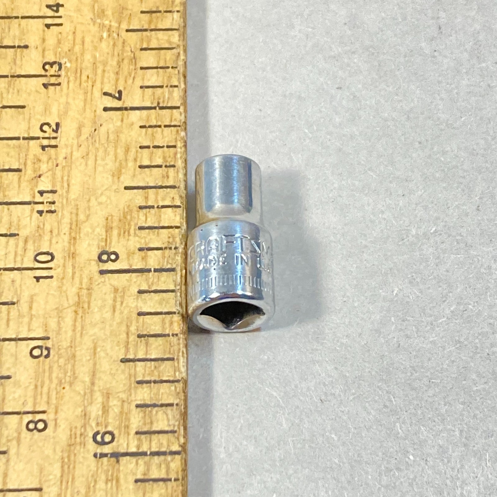 Craftsman 6 mm Socket Metric 1/4″ Drive 6 Point -V- #43502 USA