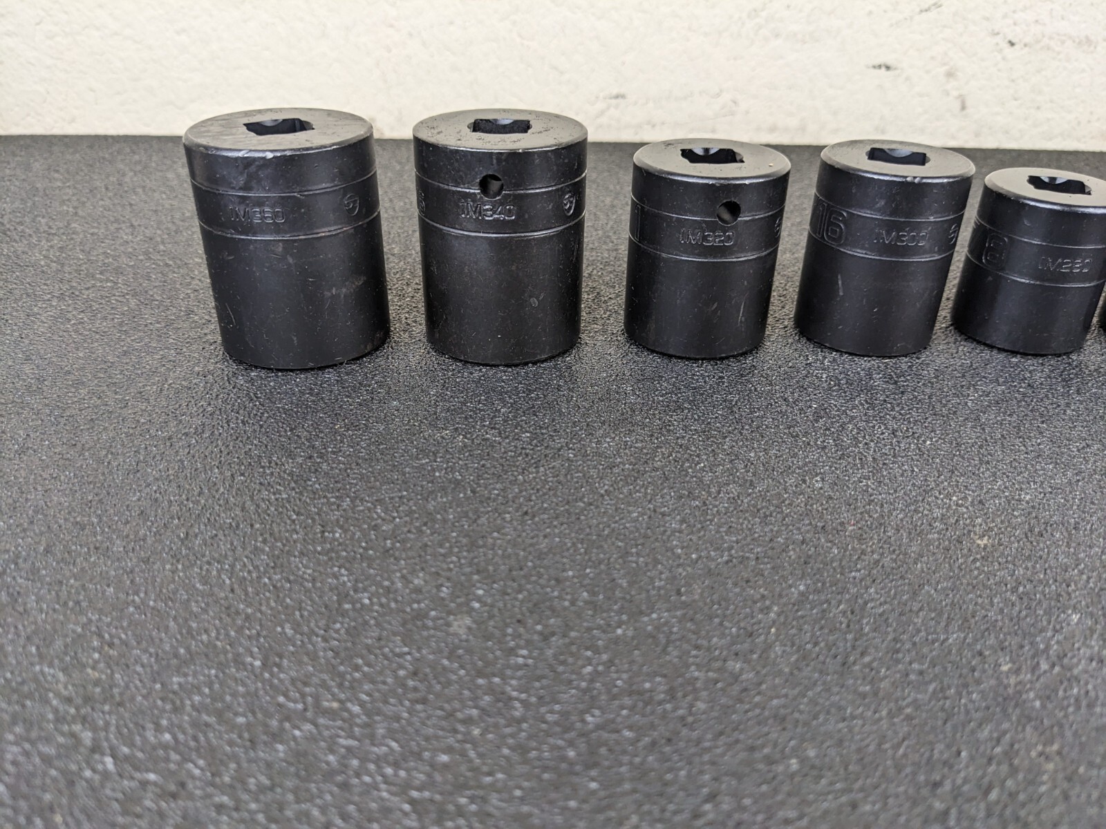 #bh828 Snap On Tools NEW SAE Shallow Impact Socket Set 7/16″ to 1-1/8″