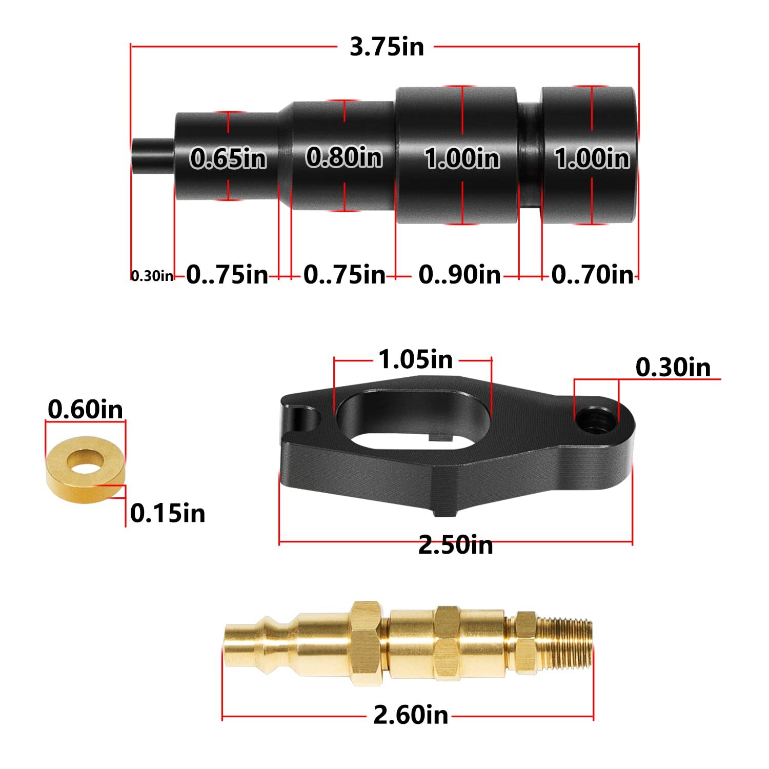 9007A 9007 Compression Test Adapter for 24V Cummins 5.9 6.7 Liter Diesel