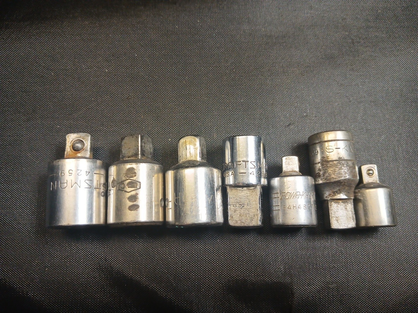 Lot Of Craftsman USA drive Extensions & Adapters
