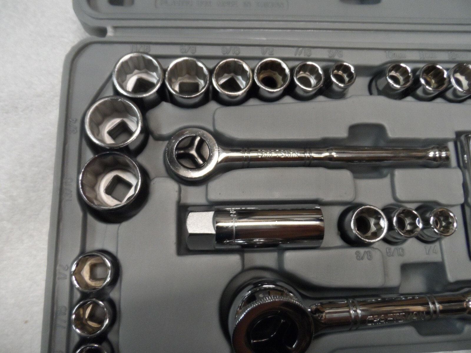 Craftsman 1/4″ 3/8″ Drive Standard SAE Metric MM Sockets Ratchet Set Vintage USA