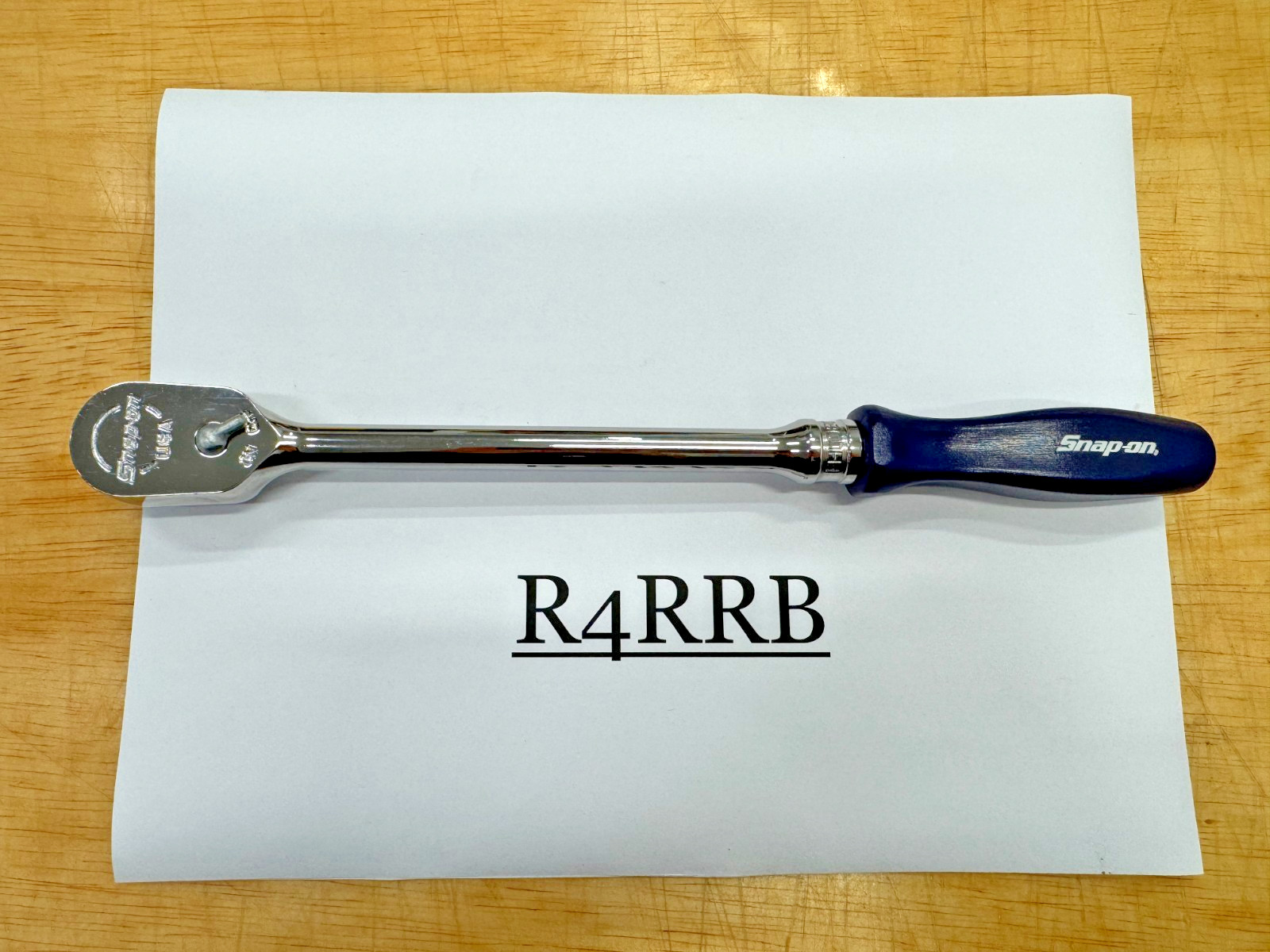 Snap-on Tools USA 3/8″ Drive CLASSIC DARK BLUE Hard Handle Ratchet FHLD80DB NOS