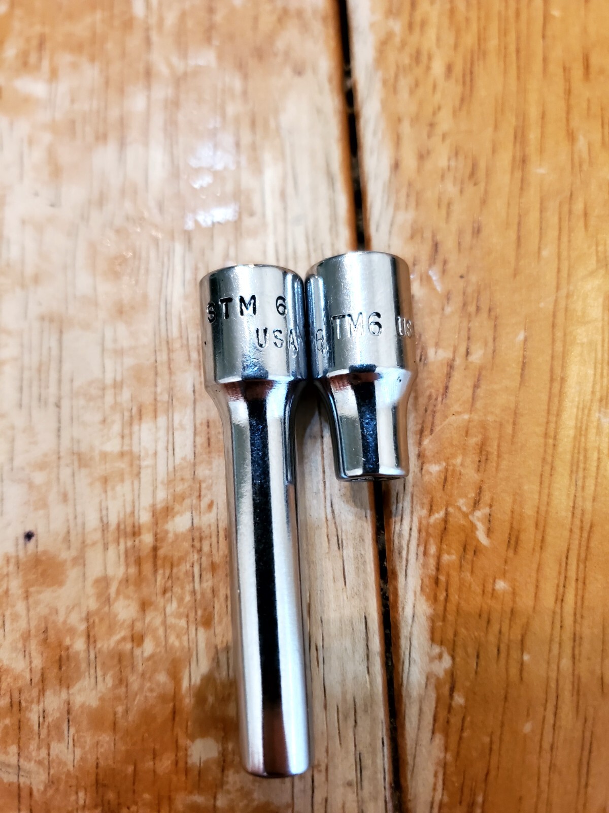 Snap On 1/4 Drive 3/16 6PT Shallow Deep Sockets Lot Of 2