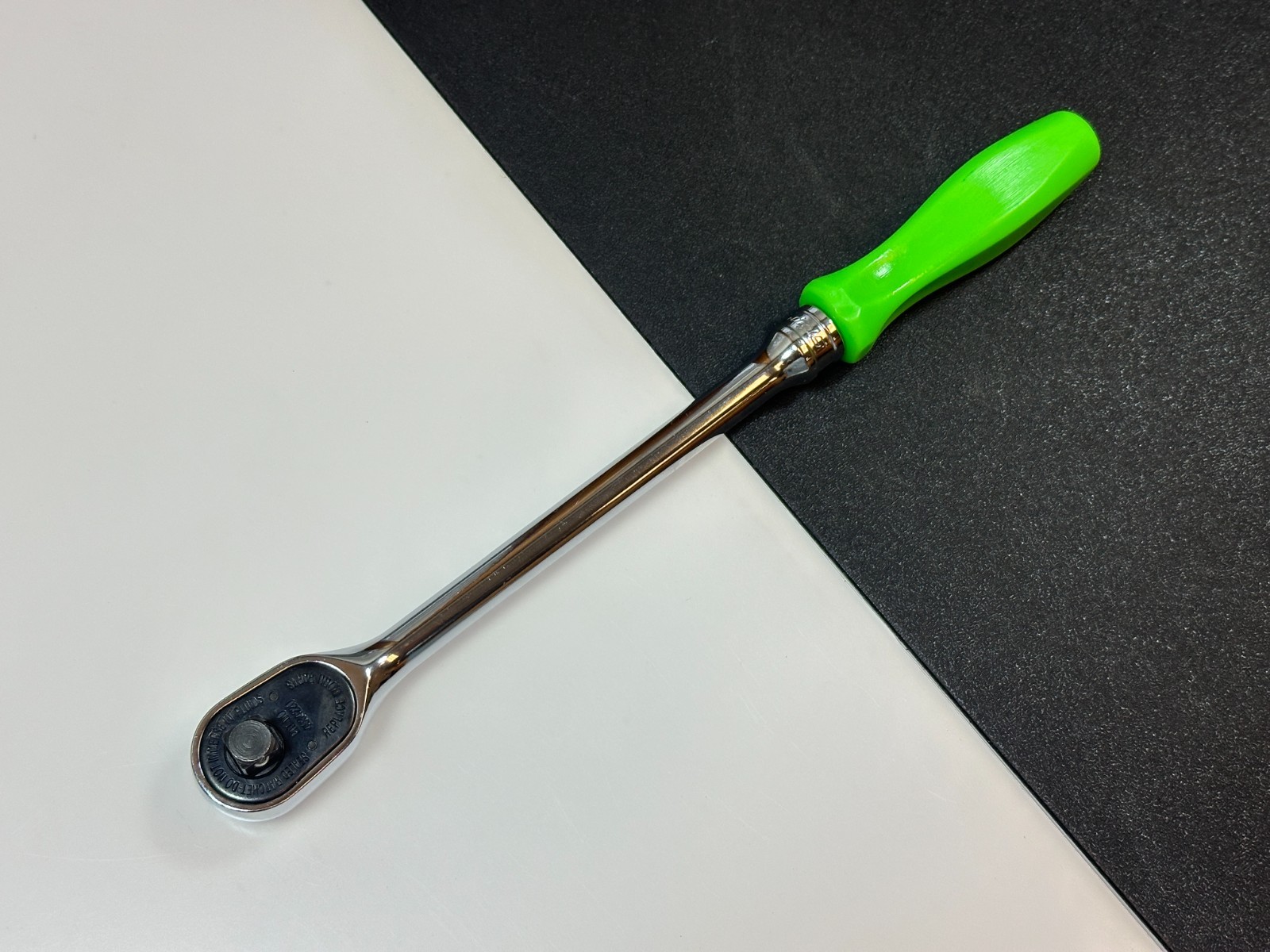 🇺🇸 Snap-on Tools USA FL836 3/8″ Drive LONG Green Hard Handle Ratchet