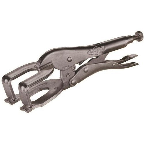 IRWIN 25ZR Locking Welding Clamp, 9″, 2-3/4″ Jaw Opening, U-Shaped Jaws