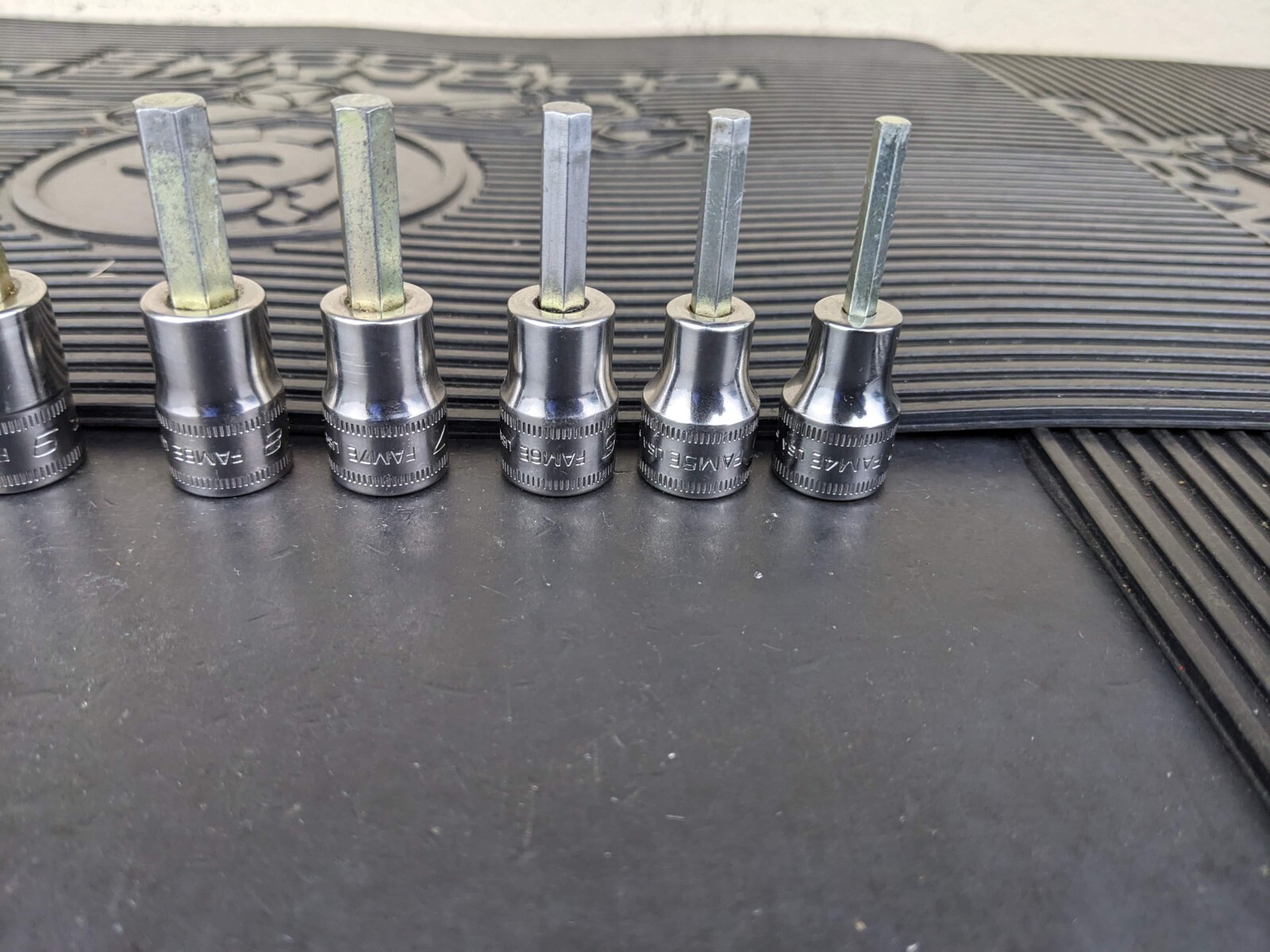 #be222 Snap-On 11pc Metric Hex Allen Socket Set 3/8″ Drive 4mm to 14mm 211EFAMY