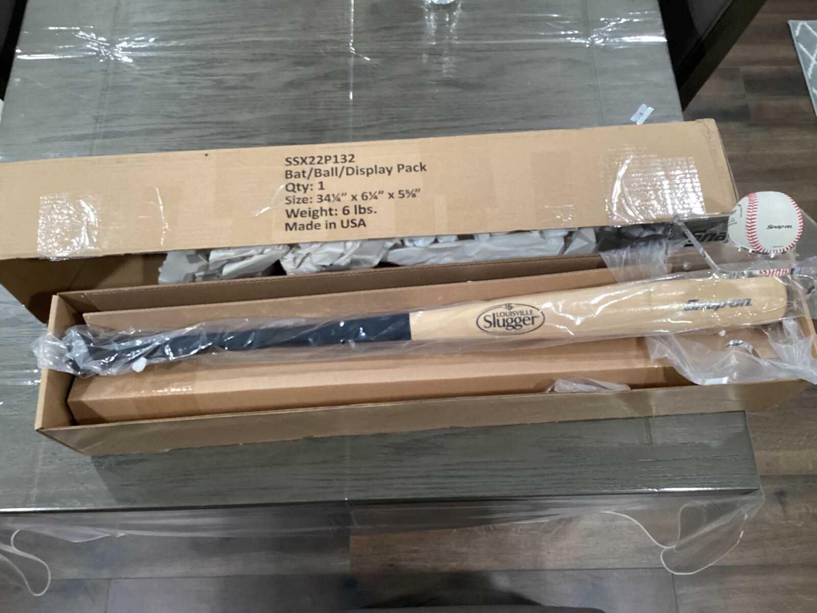 Snap-On Tools Rare Display Baseball/Bat Wall Mount Display Pack Louisville New
