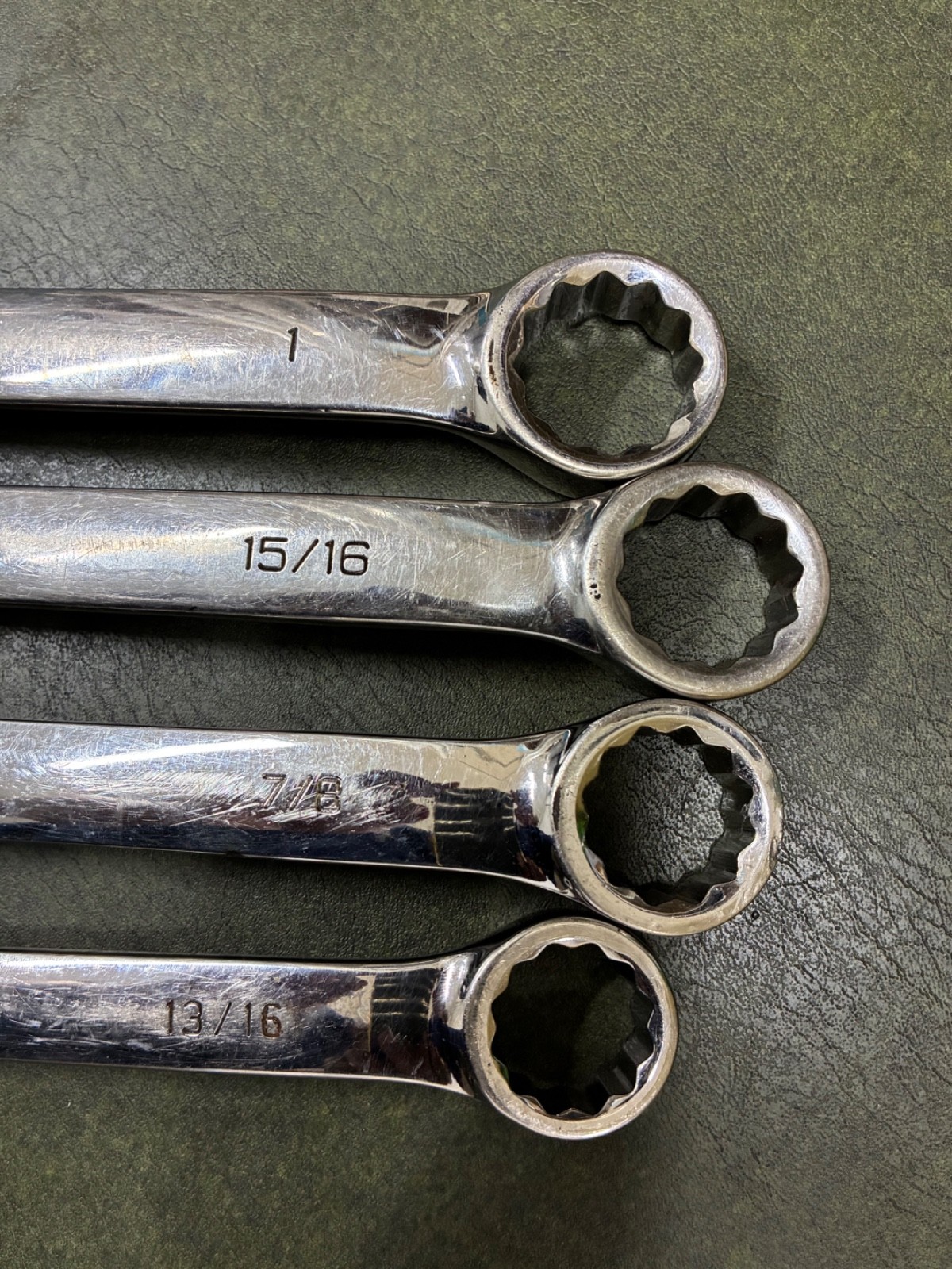 Armstrong USA Combination Wrench Set 4pc Large Sizes 13/16″ to 1″ – Good Used