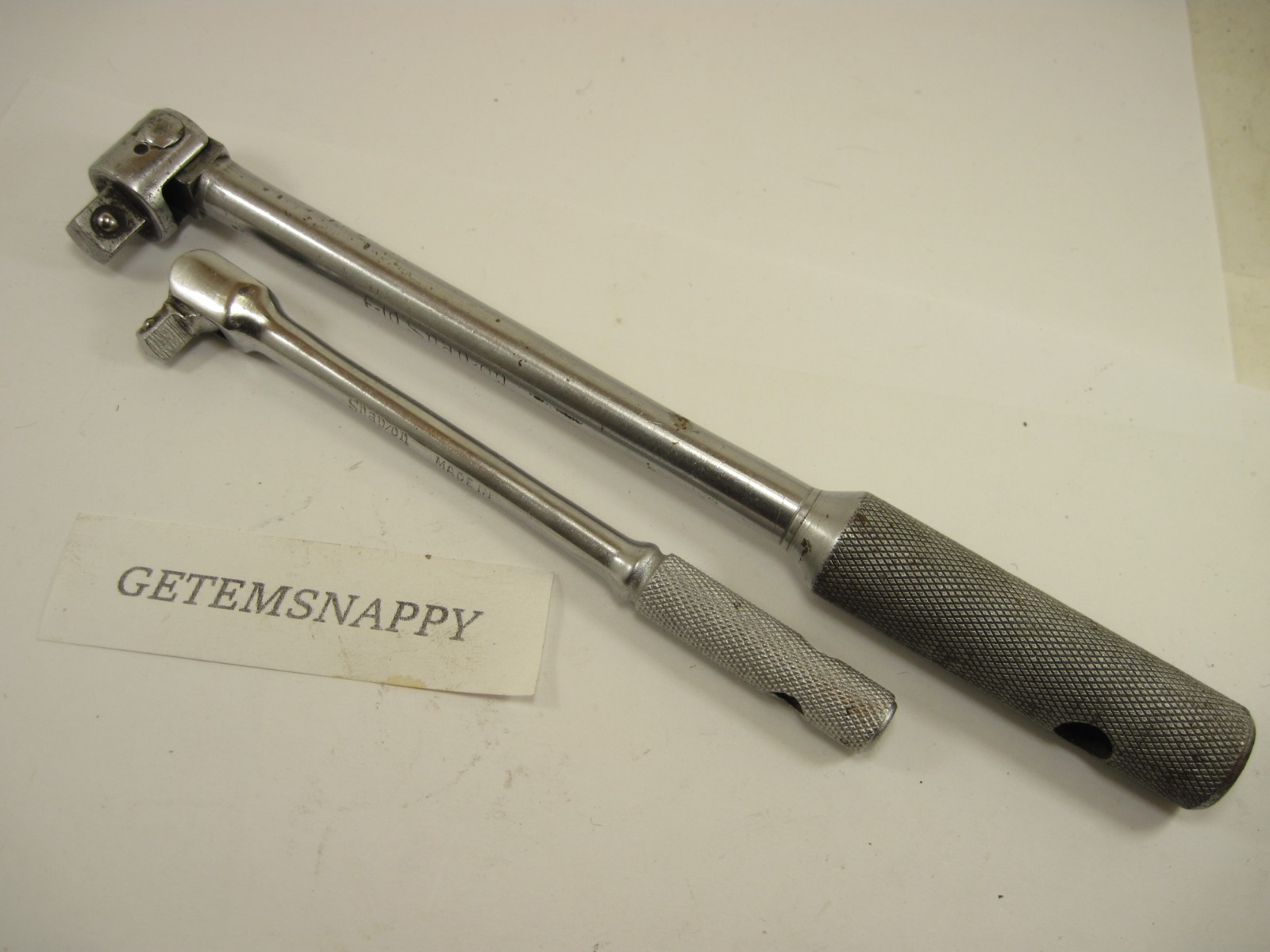 Snap On 3/8″ & 1/4″ Drive Breaker Bar Set F10 TM-10-D Vintage
