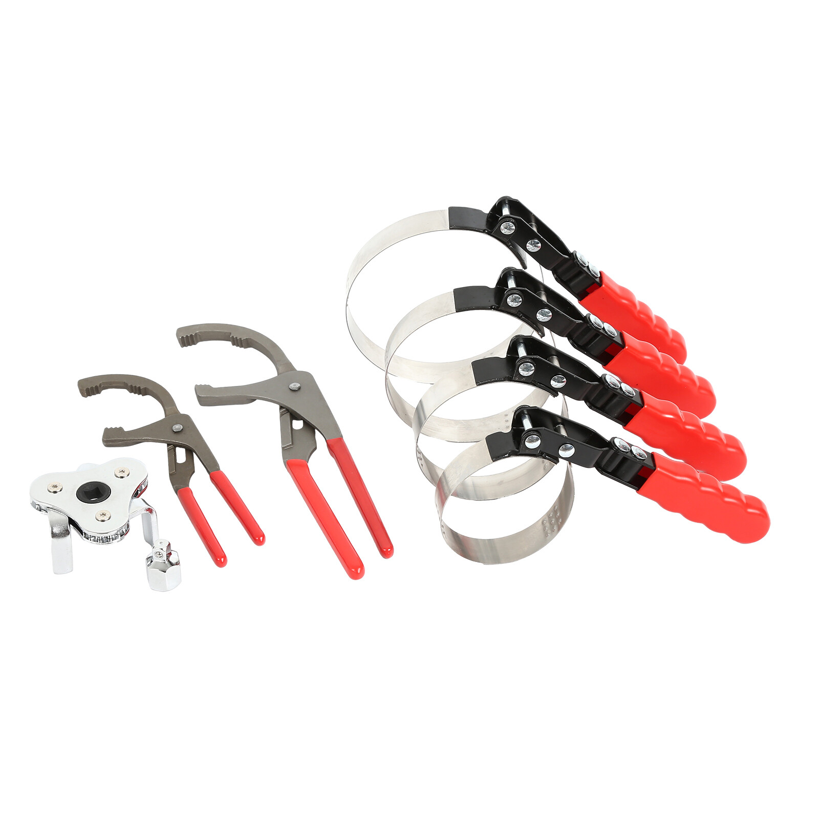 Adjustable Oil Filter Wrench Oil Filter Pliers Set 3-Jaw Oil 9″ 12″ Removal Set