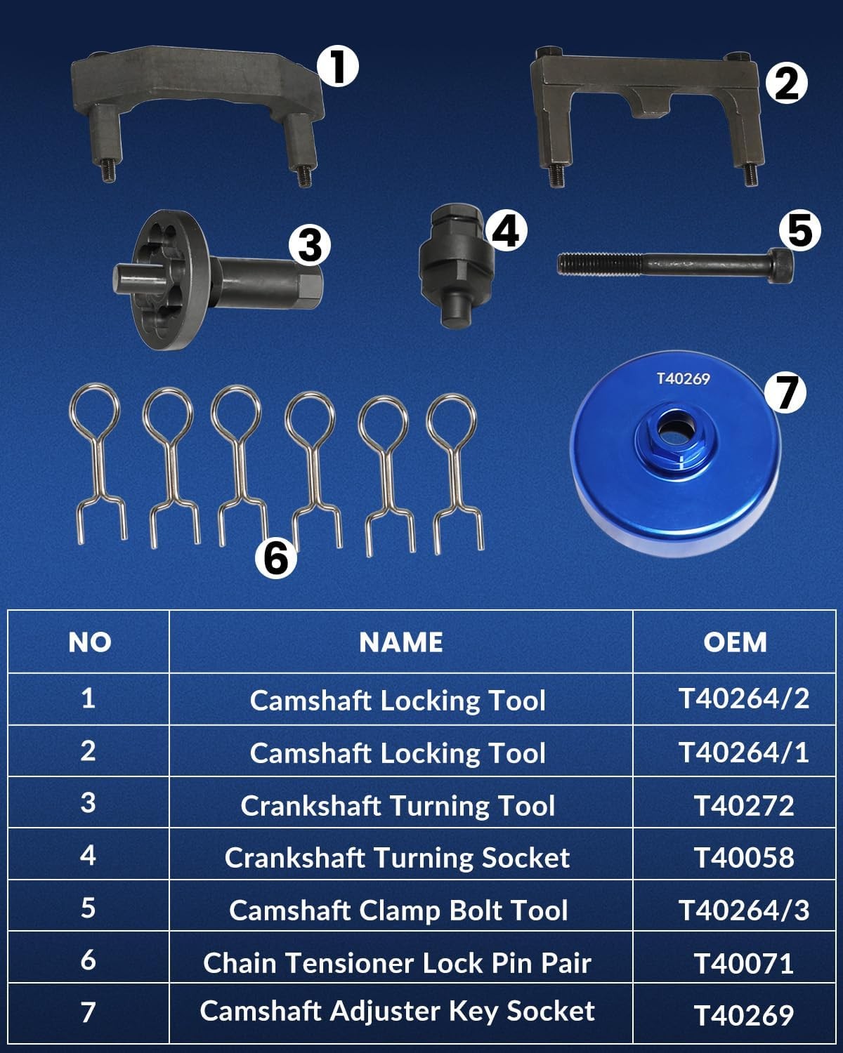 Camshaft Timing Tool Compatible with Audi 4.0L TFSI for A6 A7 A8 Replace T40272,