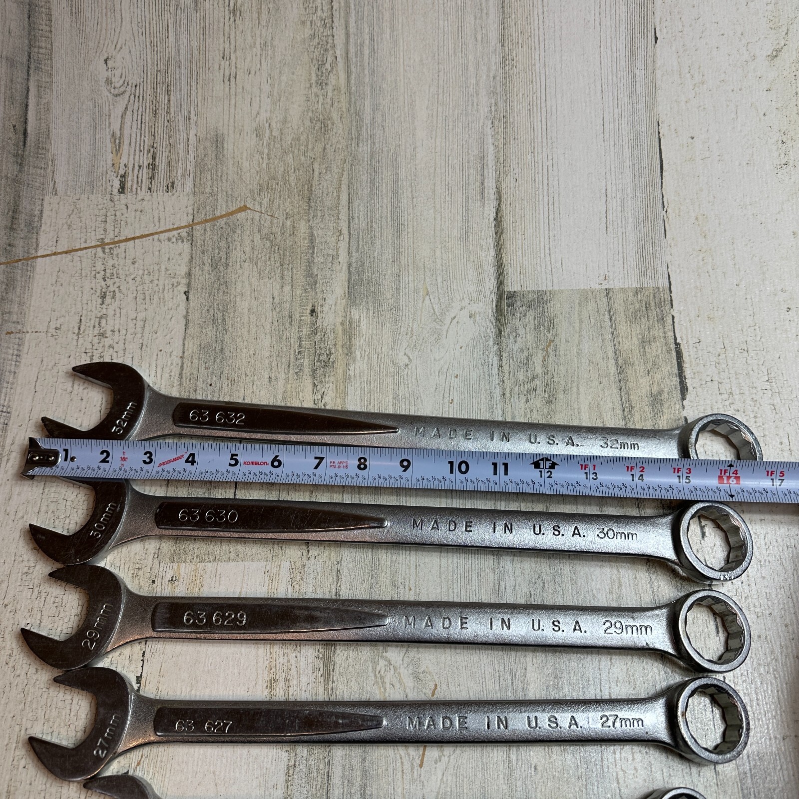 EASCO USA METRIC COMBINATION WRENCH SET 11MM – 32MM FORGED ALLOY (13 WRENCHES)