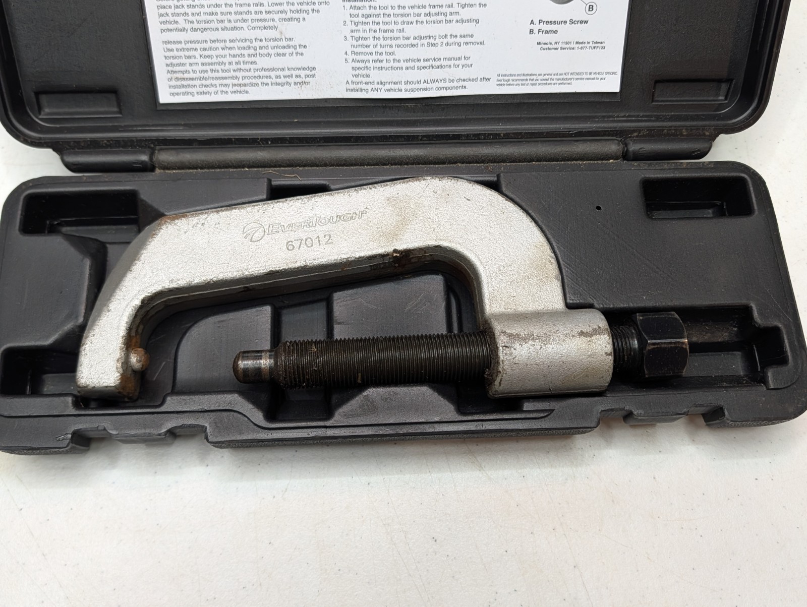Evertough GM Torsion Bar Tool 67012 GMC K-3500 S-10 Blazer S-15 Jimmy Bravada