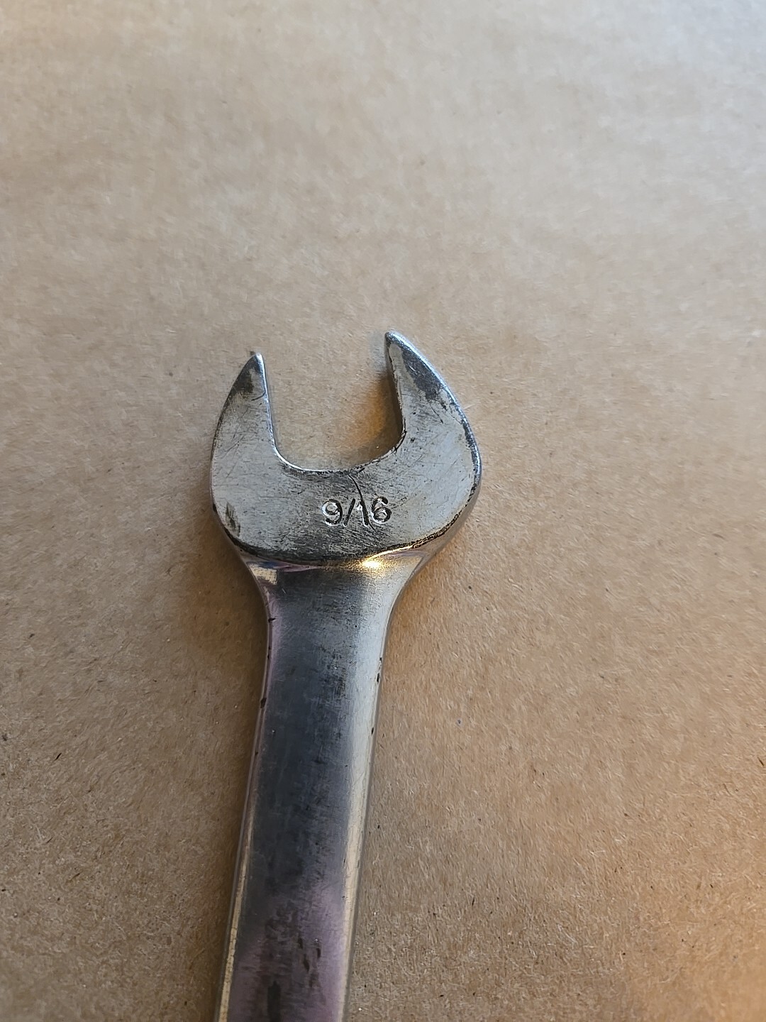 Snap On 9/16″ 12PT Short Chrome Combination Wrench OEX180