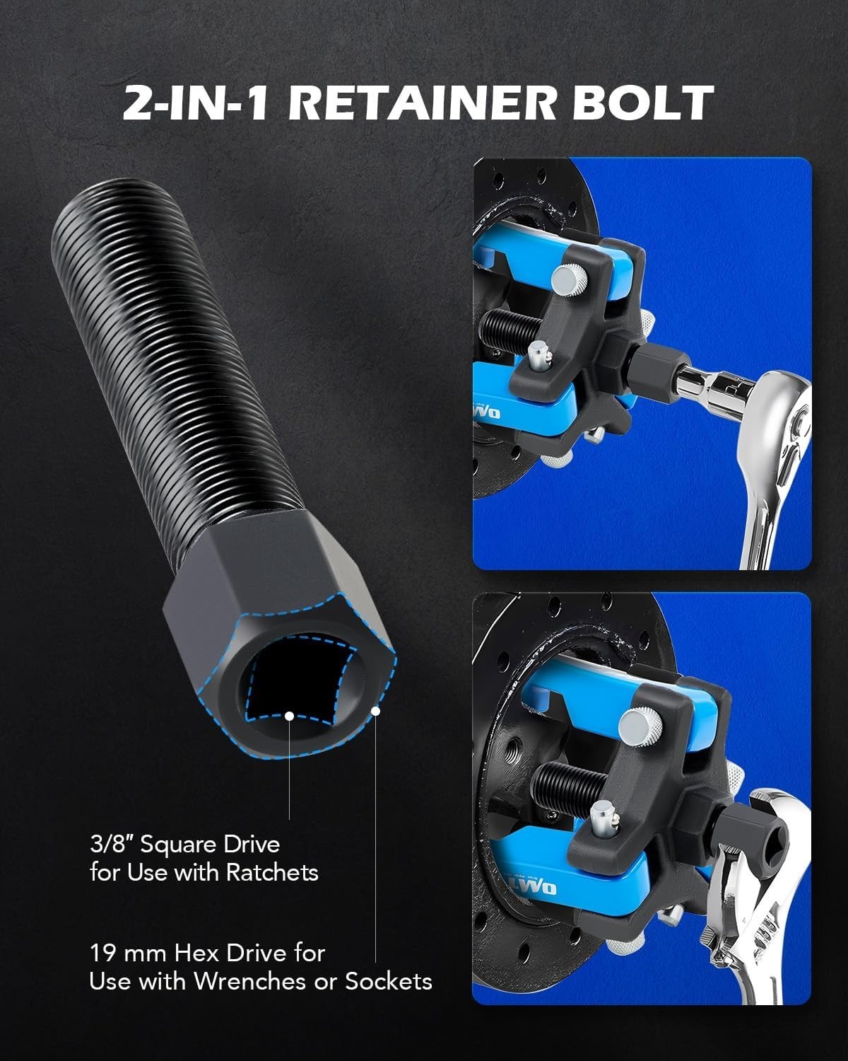 Harmonic Balancer Puller Kit, Adjustable 3-Jaw Puller Set for Removing Harmonic