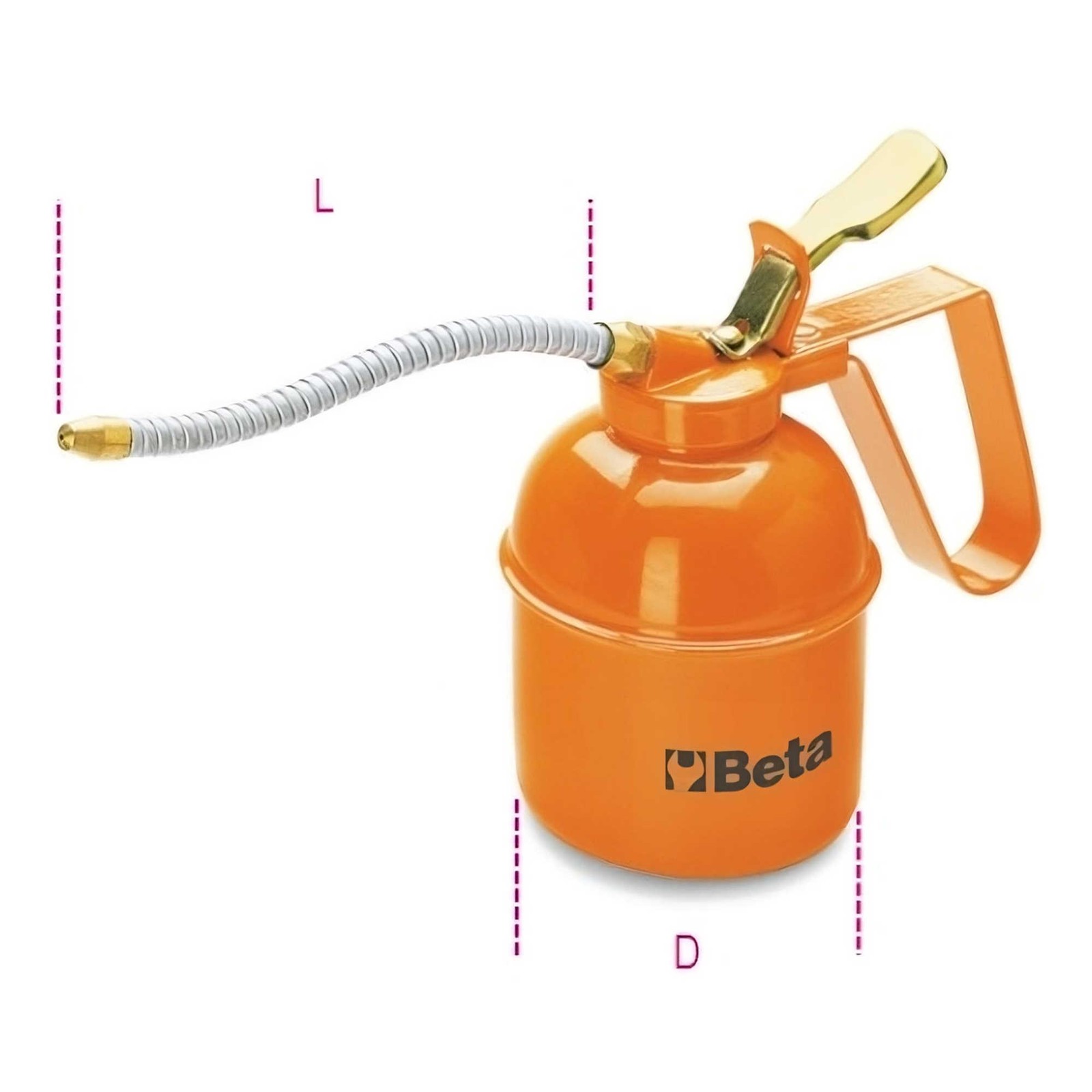 Beta Metal Pressure Oil Can With Flexible Spout – 300ml – 1751N