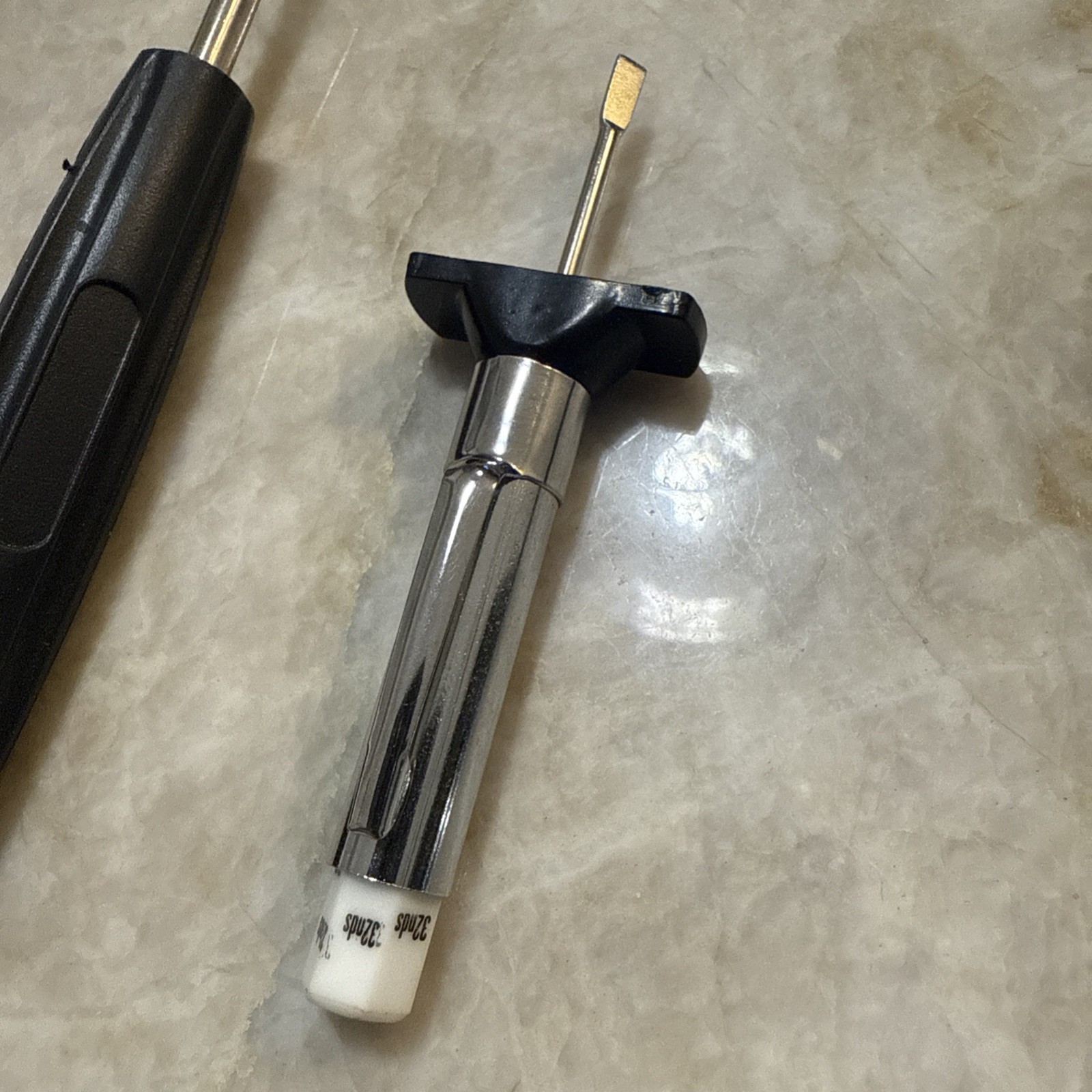 ONE MILTON S-444 VALVE CORE REMOVAL TOOL AND ONE TIRE TREAD DEPTH GAUGE. NEW )