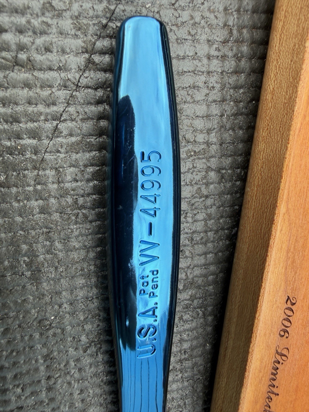 Sears Craftsman USA Nos Rare Blue Titanium Thin Profile Ratchet W Box 44995 3/8”