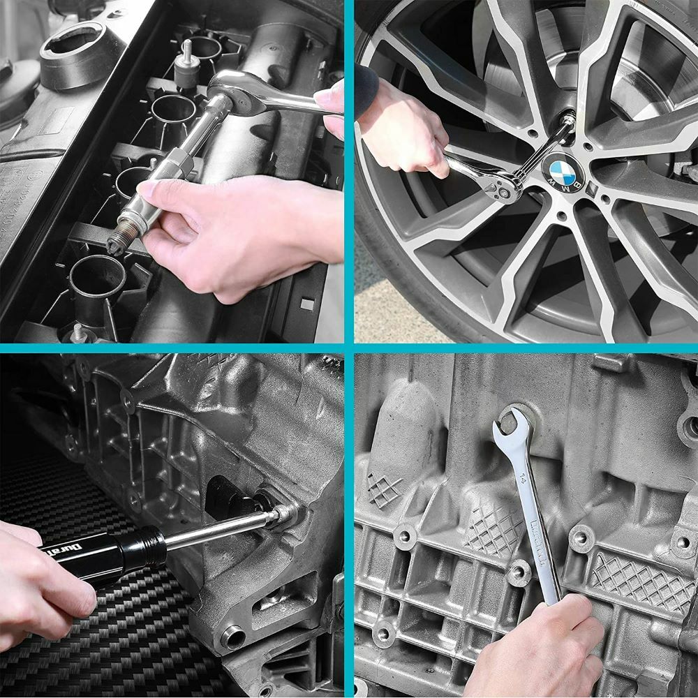 497-Pieces Mechanics Tool Set 3 Drawer Professional Tool Kit Heavy Duty Case Box
