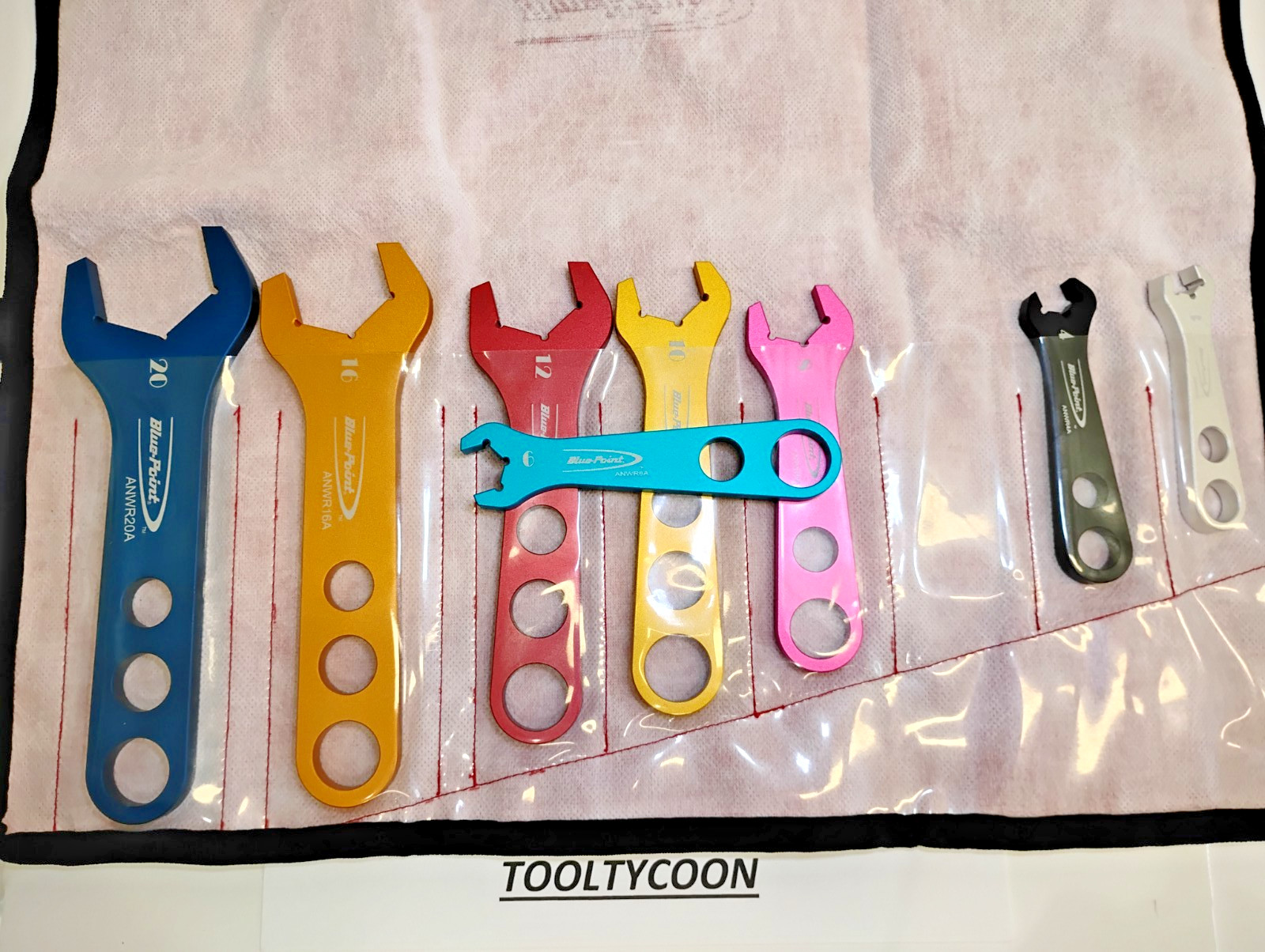 Blue Point Tools USA NEW Open End Wrench SET aluminum 8pc ANWR708A