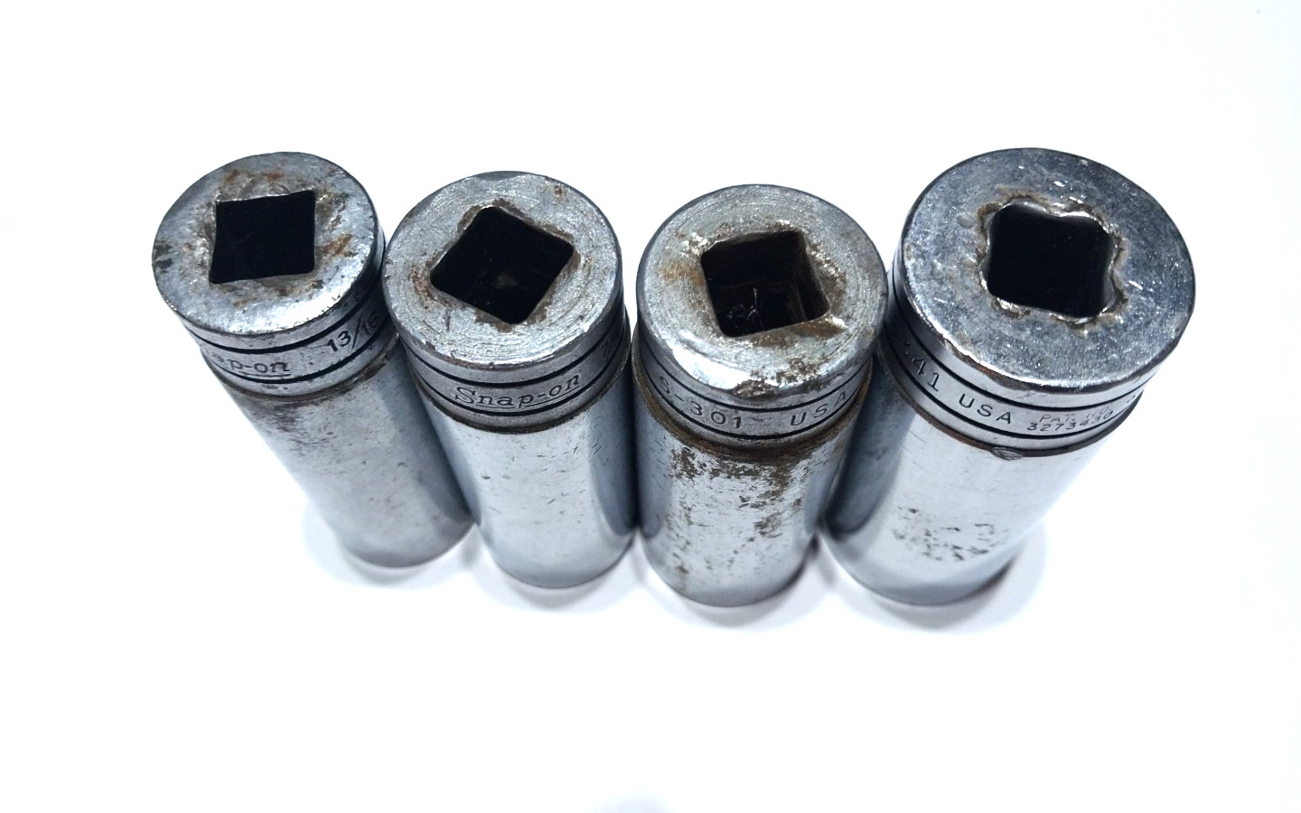 Snap On 1/2″ Dr Deep Sockets 13/16,7/8,15/16,1 1/16 » So#95