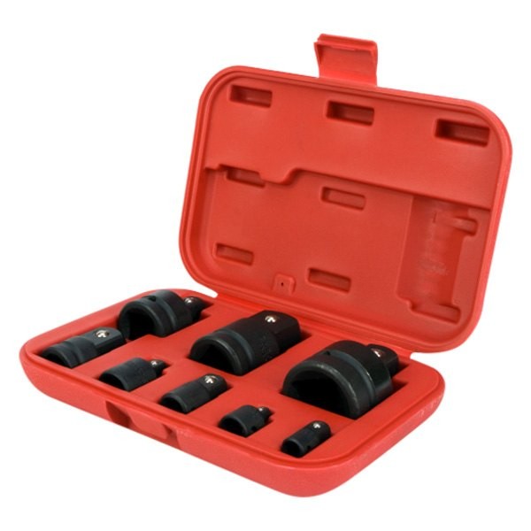 Performance Tool 1/4″-1″ Drive Friction Ball Impact Adapter Set 8 Pieces