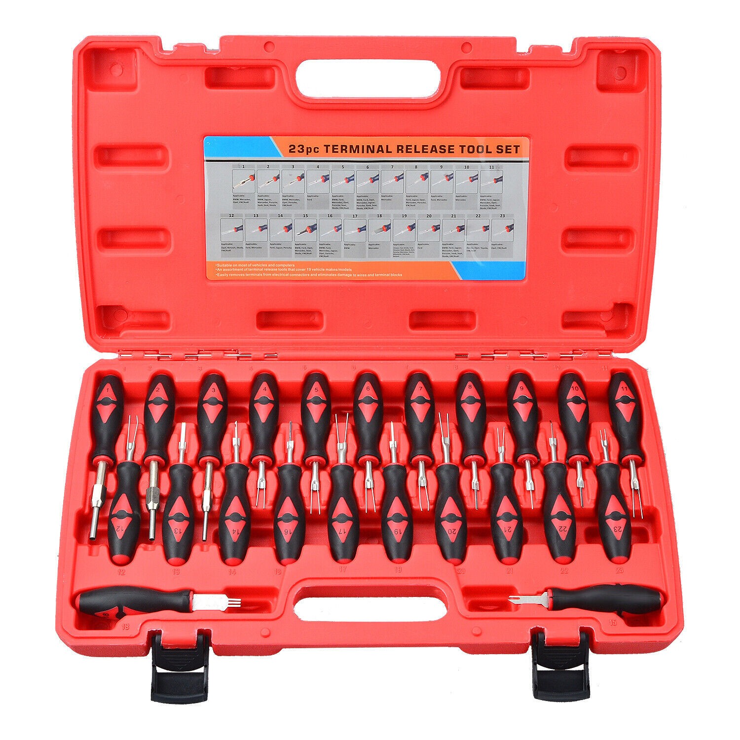 23 Pieces Universal Terminal Release Tool Set Electrical Connector Removal Kit