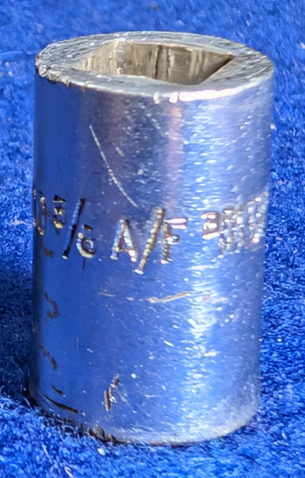 Vintage TIPCO TA12 1/4″ Drive 6 Point, 3/8″ AF Shallow Socket British Made