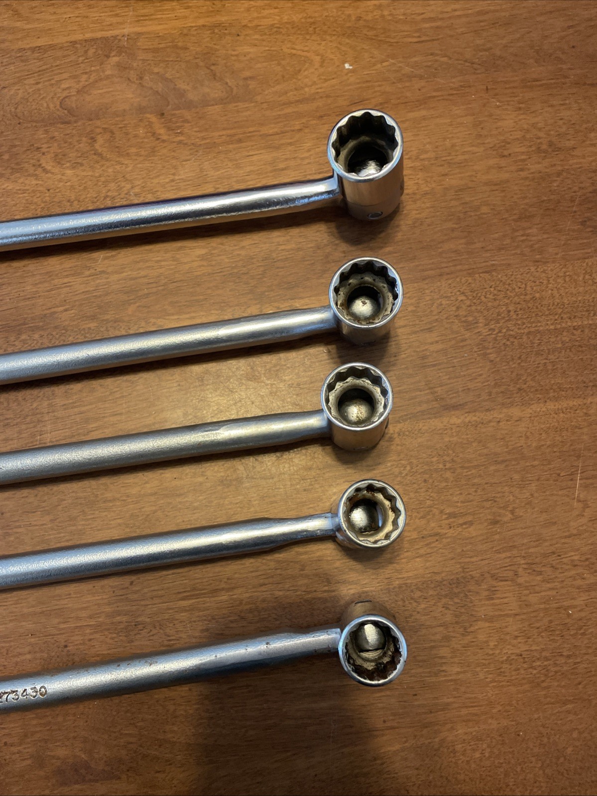 Snap-On 5 Pc OH30 – OH22 15/16” – 11/16” Wrench/ Swivel End Socket Tool