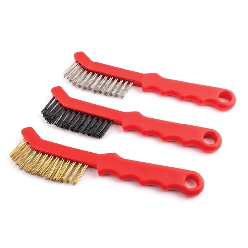 Titan 51499 3-Piece Brake Caliper Brush Set, Stainless Steel, Brass