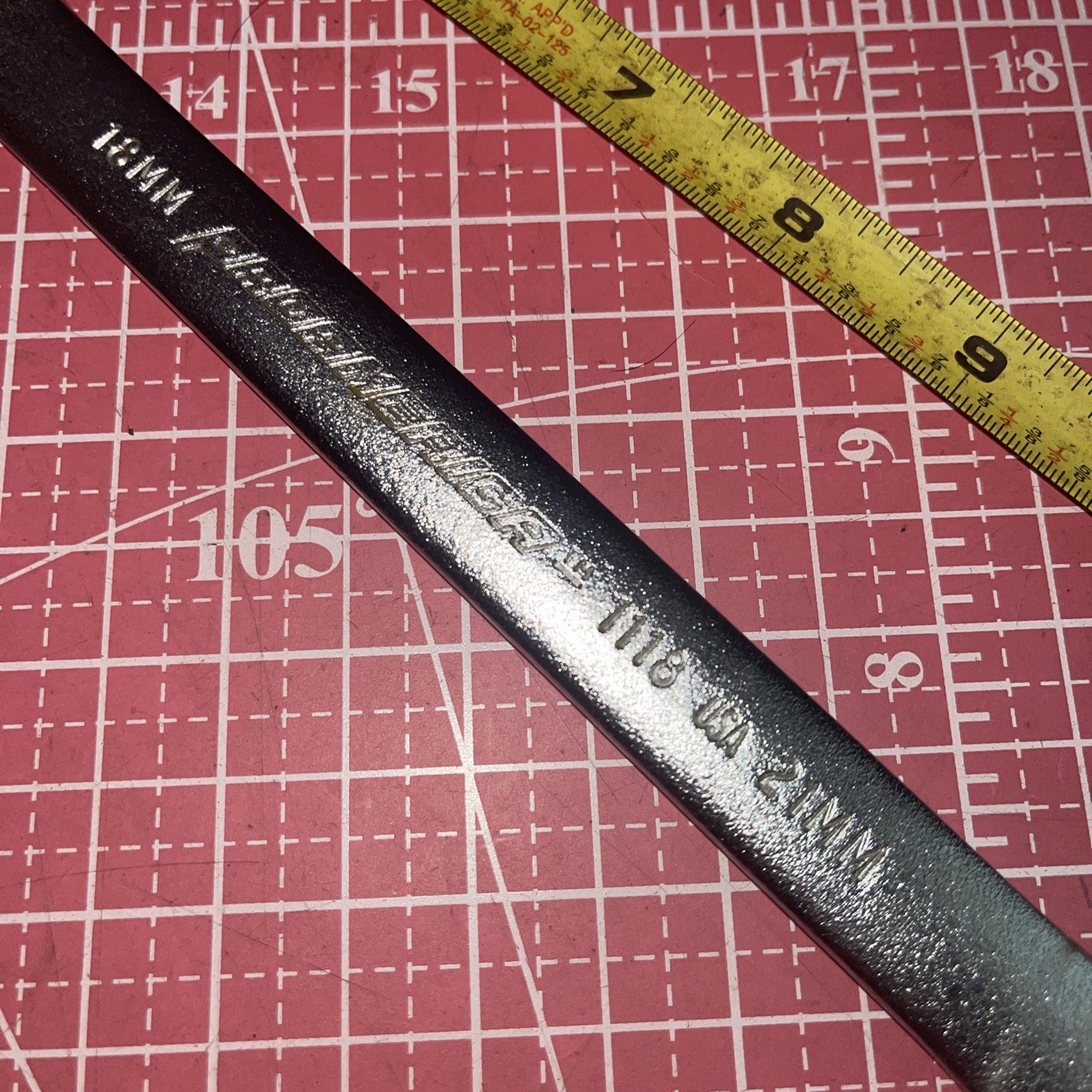 Proamerica USA 1118 18 X 21 MM Metric Open End Wrench 18MM 21MM Vintage
