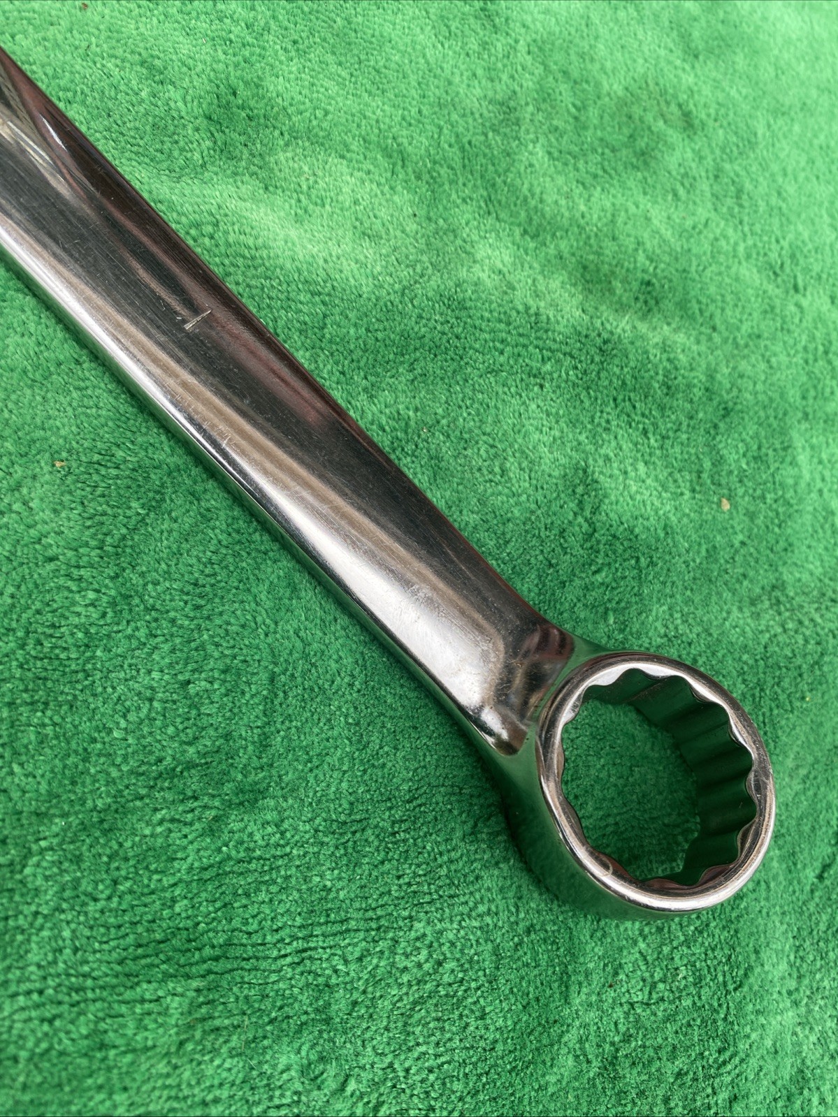 VINTAGE ARMSTRONG 1” 12 POINT COMBINATION OPEN BOX WRENCH # 25-432 USA