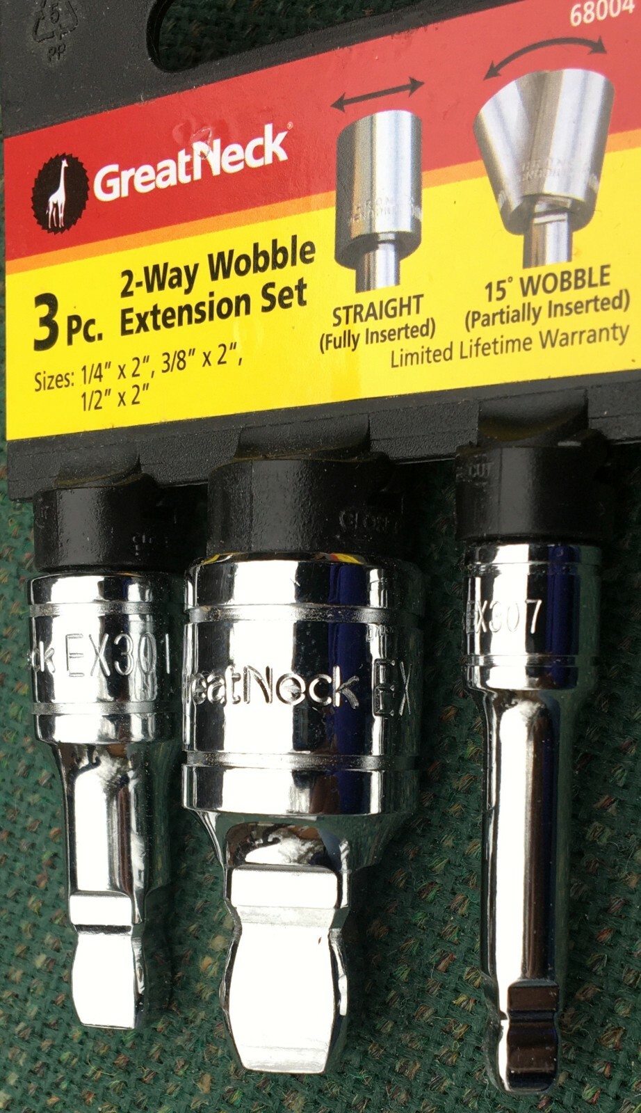 STANLEY 11 PC 3/8″ DRIVE SOCKET SET OLDER STYLE PLUS 3 PC SET – 2-WAY EXTENSIONS