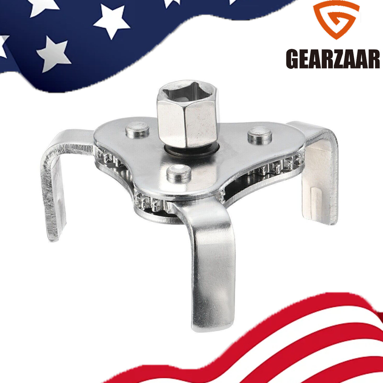 2-Way 3 Jaw Oil Filter Wrench Adjustable Oil Filter Removal Tool 1/2″ Universal