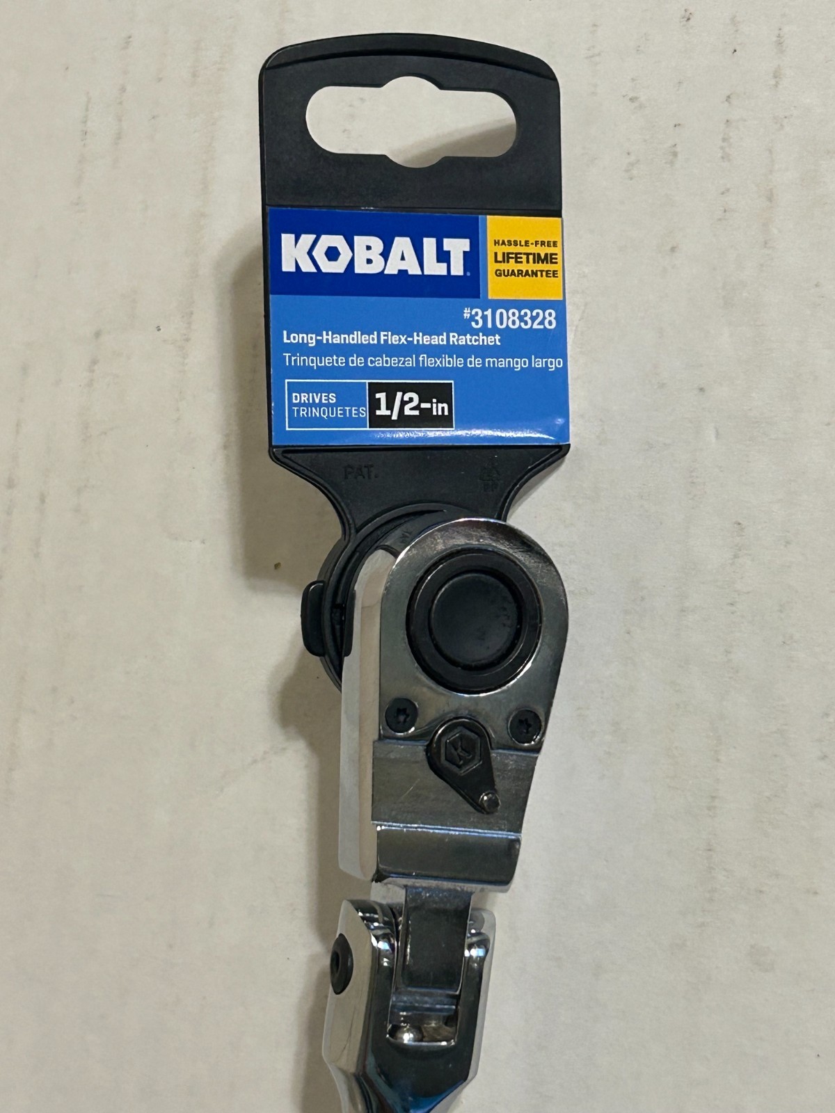 Kobalt 3108328 24.5″ Long Handled 1/2″ Drive Flex Head Ratchet Breaker Bar