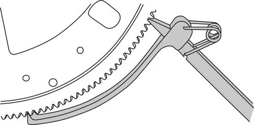 Flywheel Turner Turning Tool Wrench Clamp Flex Plate Holder for Most Vehicles