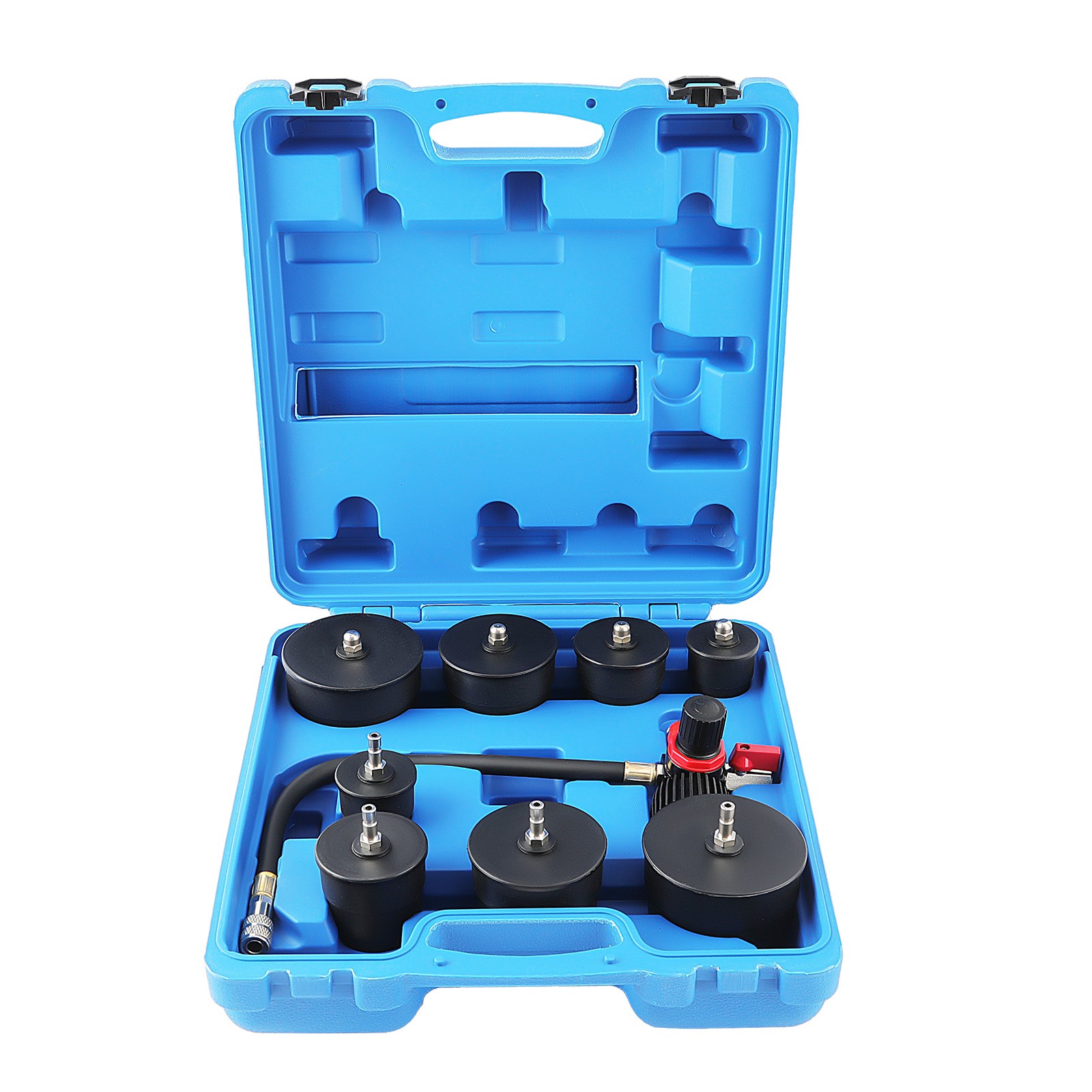 Safe Durable Turbo System Leakage Tester Set With 4 Pairs of Stepped Adapters