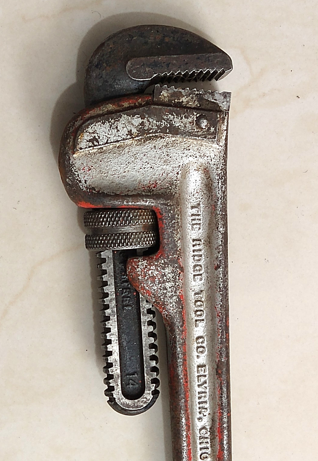 RIDGID TOOL CO. 14. 14″ MONKEY WRENCH, HEAVY DUTY, ELYRIA OHIO, USA.