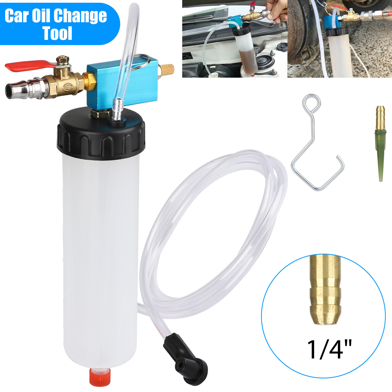 New Car Vehicle Vacuum Brake Bleeder Tank Fluid Oil Change Pump Tool Equipment