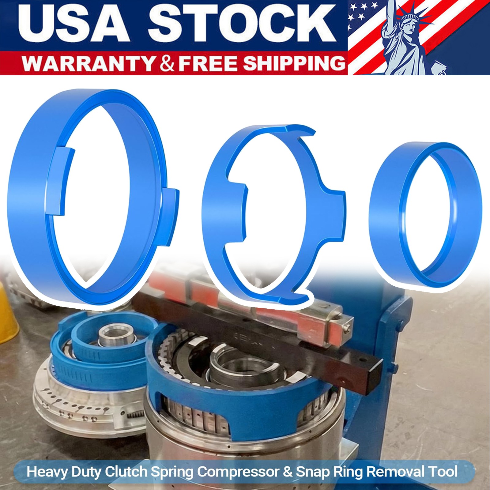For Ford 10R80 Transmission Piston Compressor Tool & Snap Ring Removal Kit