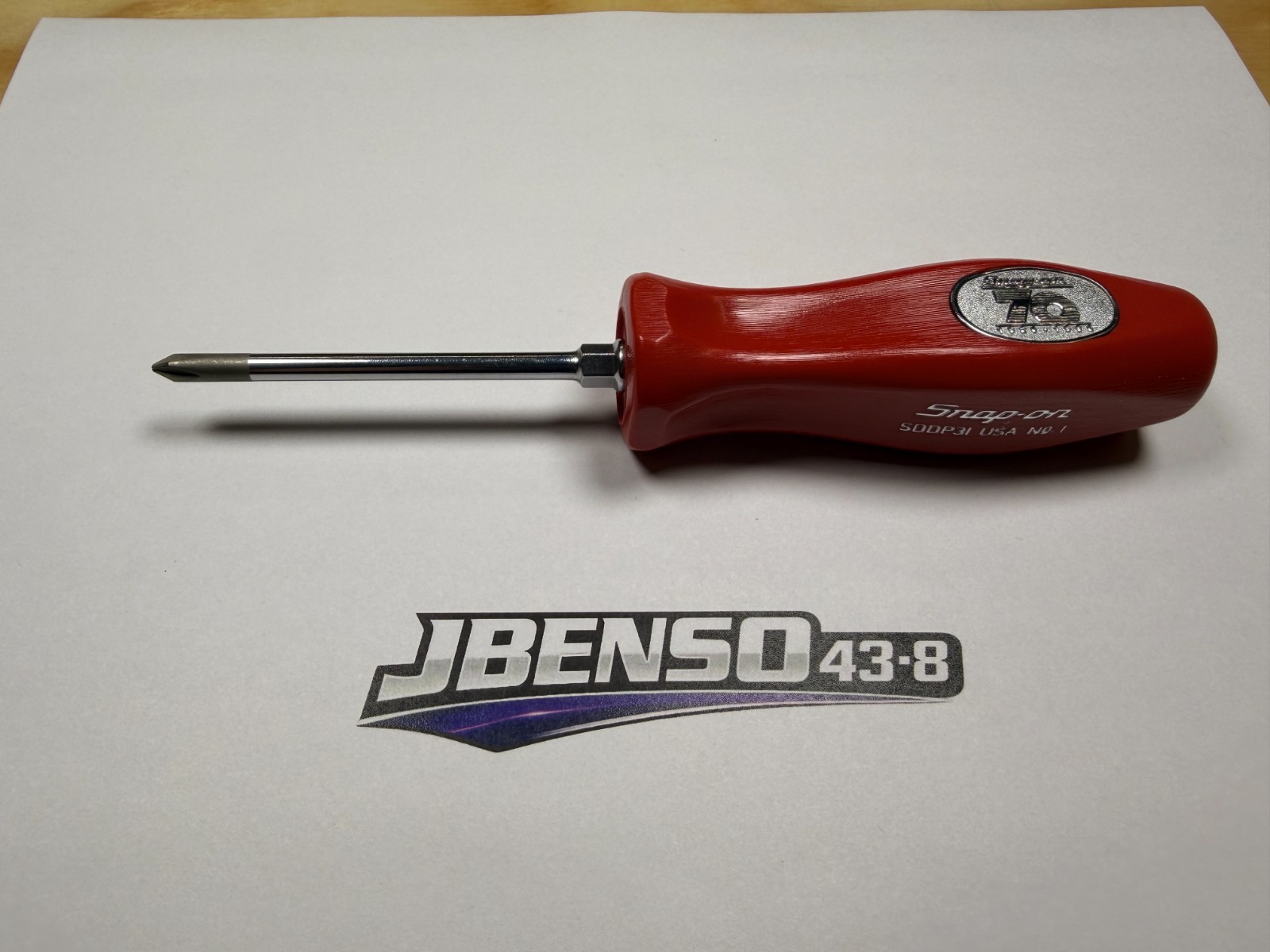 Snap-on Tools RARE 70th Anniversary Hard Grip #1 Phillips Screwdriver SDDP31