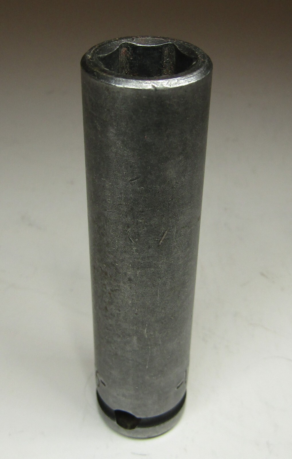 *Challenger* 7/16″ SAE 6 Point 3/8″ Drive Deep Socket L1414 – Made in U.S.A.