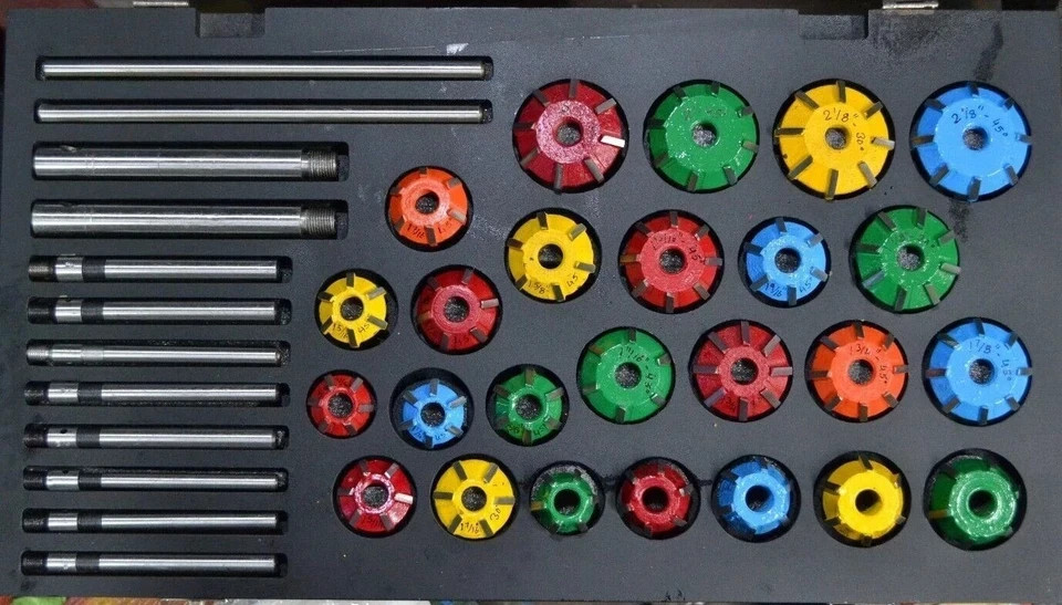 Danish Carbide 37 Piece Valve Seat Cutter Set